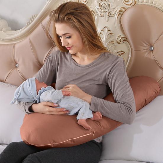 Подушка для кормления беременных со съемным чехлом, ПП хлопок, полностью заполненная спина, плечо, шея, ортопедическая V-образная подушка