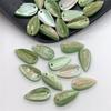 10x19mm 10Pcs Beaded Material Headdress Brooch Accessories Fashion Imitation Shell Leaf Lily of The Valley Leaf Beads DIY Bamboo Acetate Handma