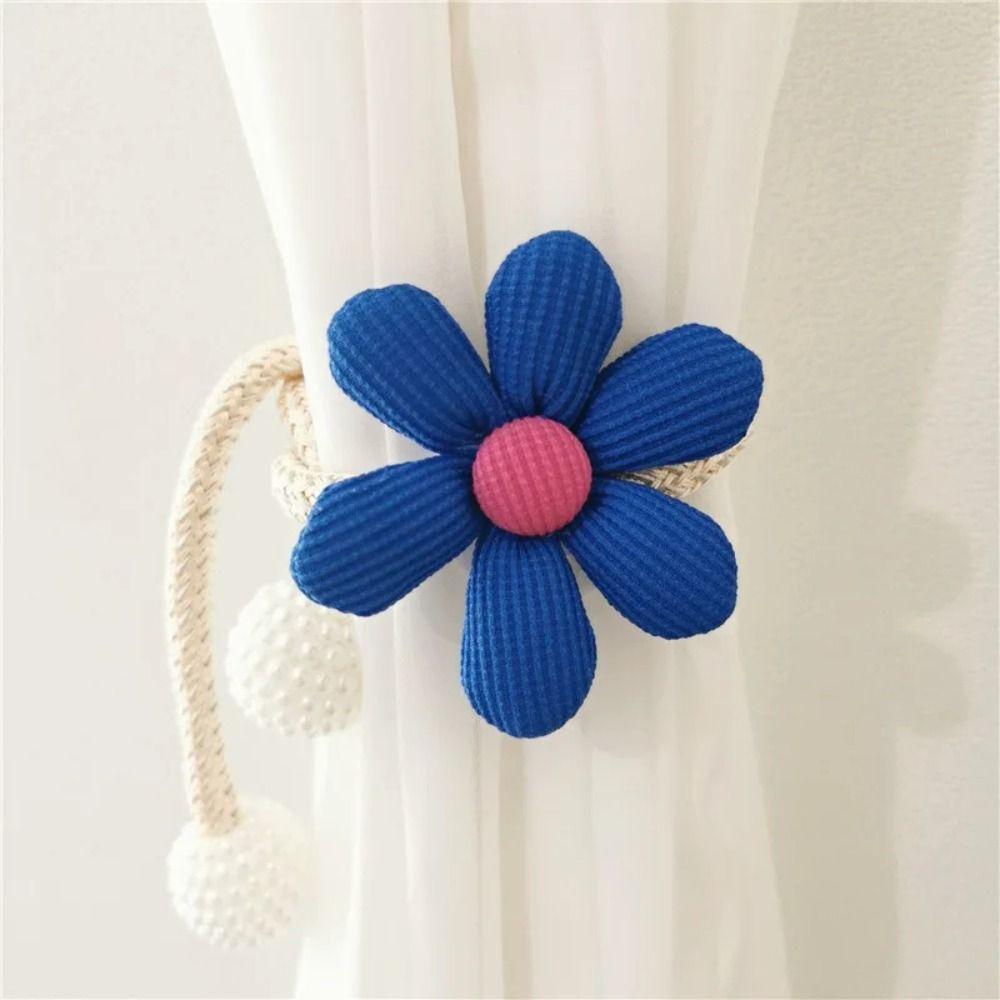 1PC Flower Shape Curtain Buckle Clip Magnetic Buckle Curtain Holders Kids Room