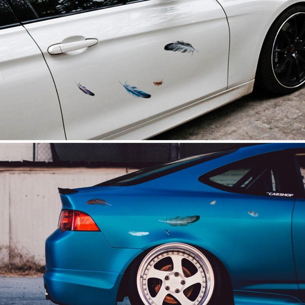 Car Modified Car Decal Feather Rear Trunk Sticker Creative Decoration Window