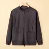 Mid-mother Autumn Clothes Knitted Clothes New Middle-aged and Elderly Women's Clothing Noble Thickened Sweater Jacket