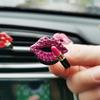 Автомобильный воздуховыпускной зажим для ароматерапии, алмазные красные зажимы для губ, зажимы для духов, зажим для ароматического освежителя воздуха, аксессуары для салона автомобиля