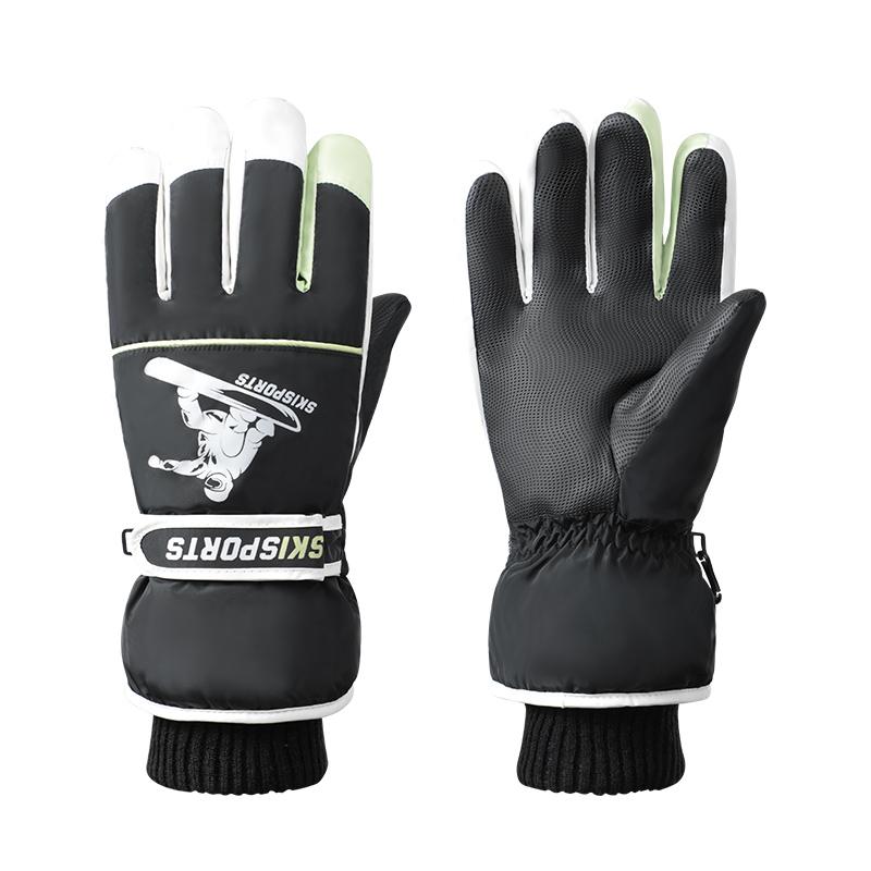 Outdoor Waterproof Touchscreen Fashion Adjustable Custom Men Sports Snowing Winter Ski Gloves