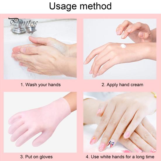 2 пары увлажняющих перчаток, водонепроницаемые, многоразовые, герметичные, эластичные, восстанавливающие, смягчающие сухие потрескавшиеся руки, женские, лосьон-гель, спа-перчатки