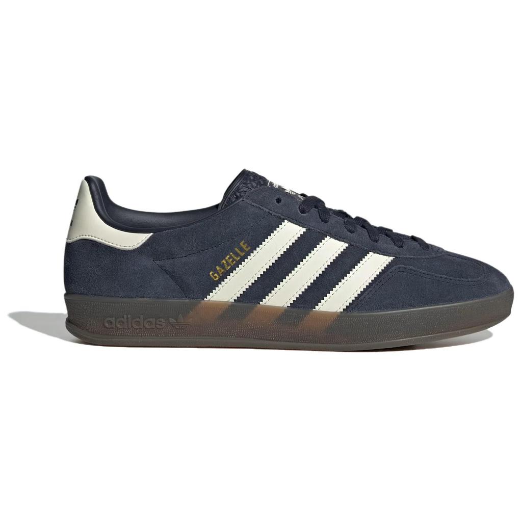 adidas Оригинальные GAZELLE INDOOR Низкие Скейтбордические Кроссовки Мужские Темно-синие JQ6172