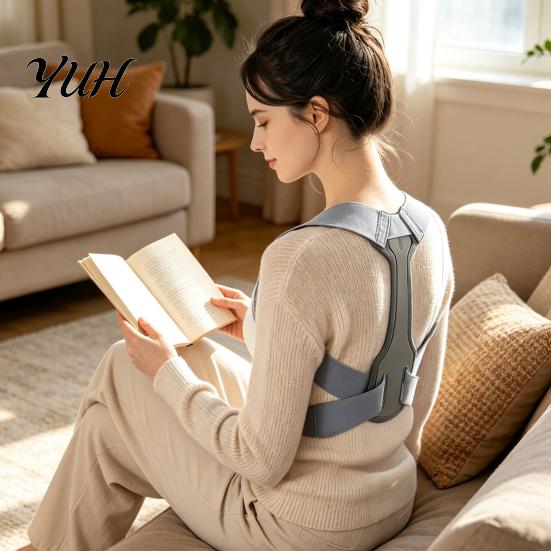 Breathable Posture Corrector for Office Work Shoulder Back Corrector, Invisible Hunchback Correction Belt, High Strength Keel Support Alignment
