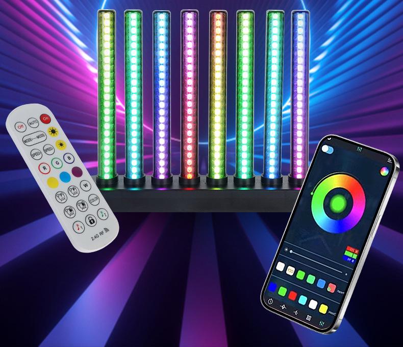 RGB Светодиодная лента с музыкальным ритмом: Настольный ПК с Bluetooth для киберспорта и спальни с атмосферой Авроры