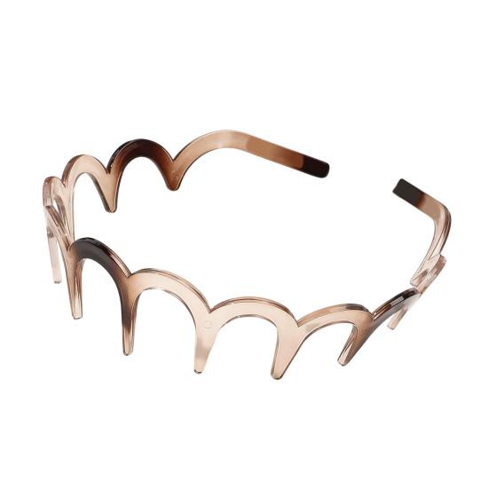 Женская повязка на голову, нескользящая, с зубчиками, из невыцветающего материала, повязка для волос, яркий цвет, головной убор для купания, аксессуар для волос