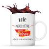 Mug - Loïc - Tasse Cadeau - Céramique - Blanc - Contemporain