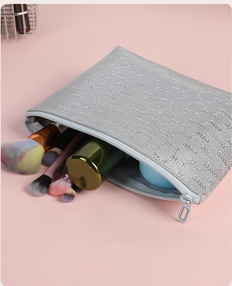 PU Large Capacity Eco-Friendly Water Resistant Durable Foldable Fashion Makeup Bag