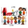 Продажа Японский Мультфильм Peanuts Снупи Чарли Салли Вудсток Мини Фигурка Модель Игрушки Миниатюрные Люди для Торта Коллекция Реквизит