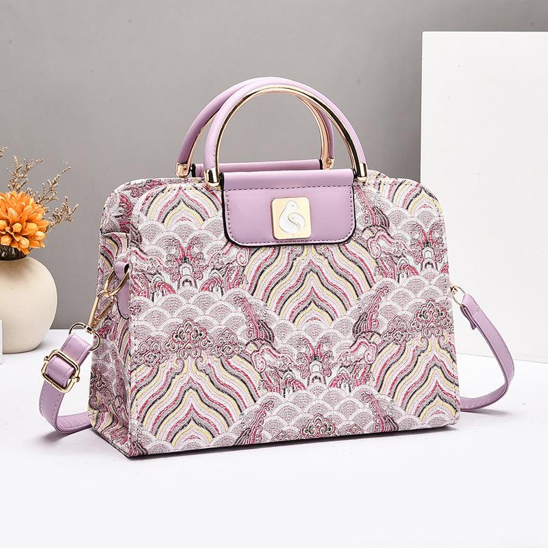 Female Print Design Small Square Bag Shoulder Bag for Women Luxury Handbag High Quality PU Leather Ladies Crossbody Bag Sac