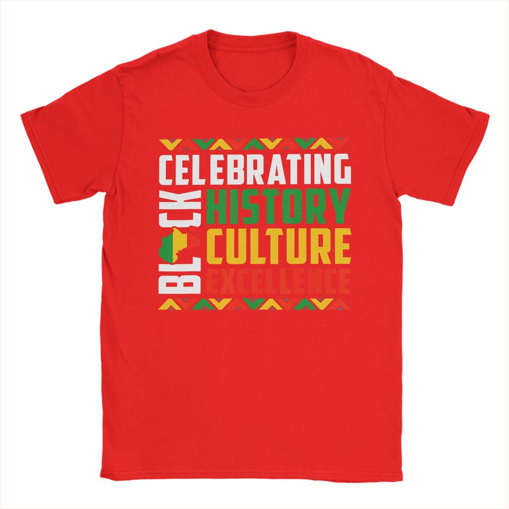 Celebrating Black History Month Afro African 100 Cotton T Shirt For Adult Summer Streetwear Plus Size Dropshipping Tops