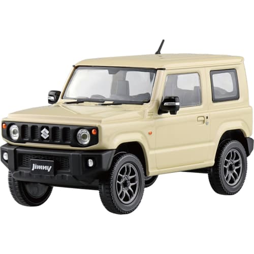 Aoshima Bunka Kyozai 1/32 Scale Rakupla Snap Kit No.09-CI Suzuki JB64 Jimny Chiffon Ivory Metallic Pre-Colored Plastic Model Kit (Automobile)