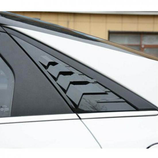 For Hyundai Elantra 2021 Glossy Black Side Vent Window Scoop Louver Cover Trim
