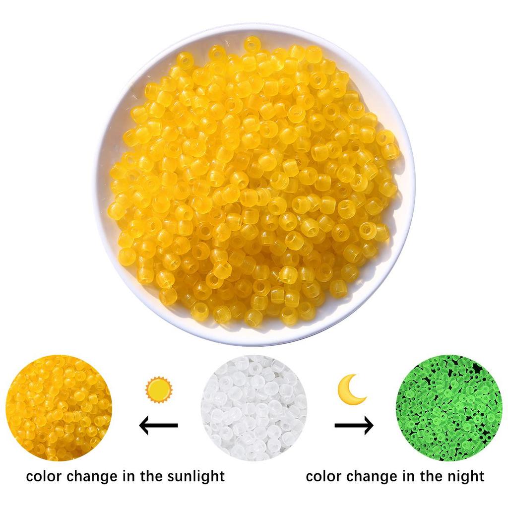 100pcs 6x8mm Acrylic Luminous Beads for DIY Jewelry Making Necklace Bracelet