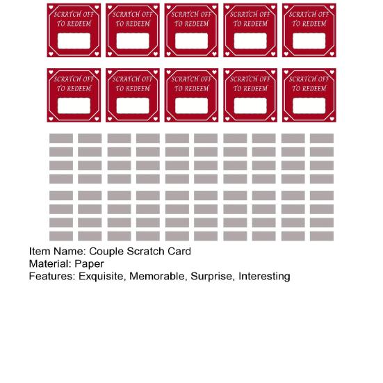 10/20 шт. Пары DIY Скретч-карты Романтические идеи для свиданий Игра в скретч-игру