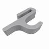 Shower glass hook, gray, no drilling, towel rack