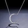 Huitan Нежное ожерелье с подвеской в форме полумесяца для женщин, темпераментное, милое, свадебное, для невесты, изысканный подарок, эффектное украшение