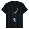 Moon Swing Astronaut Stars Space Man Funny T-Shirt Tops T Shirt Brand New Custom Cotton Men Tshirts Custom