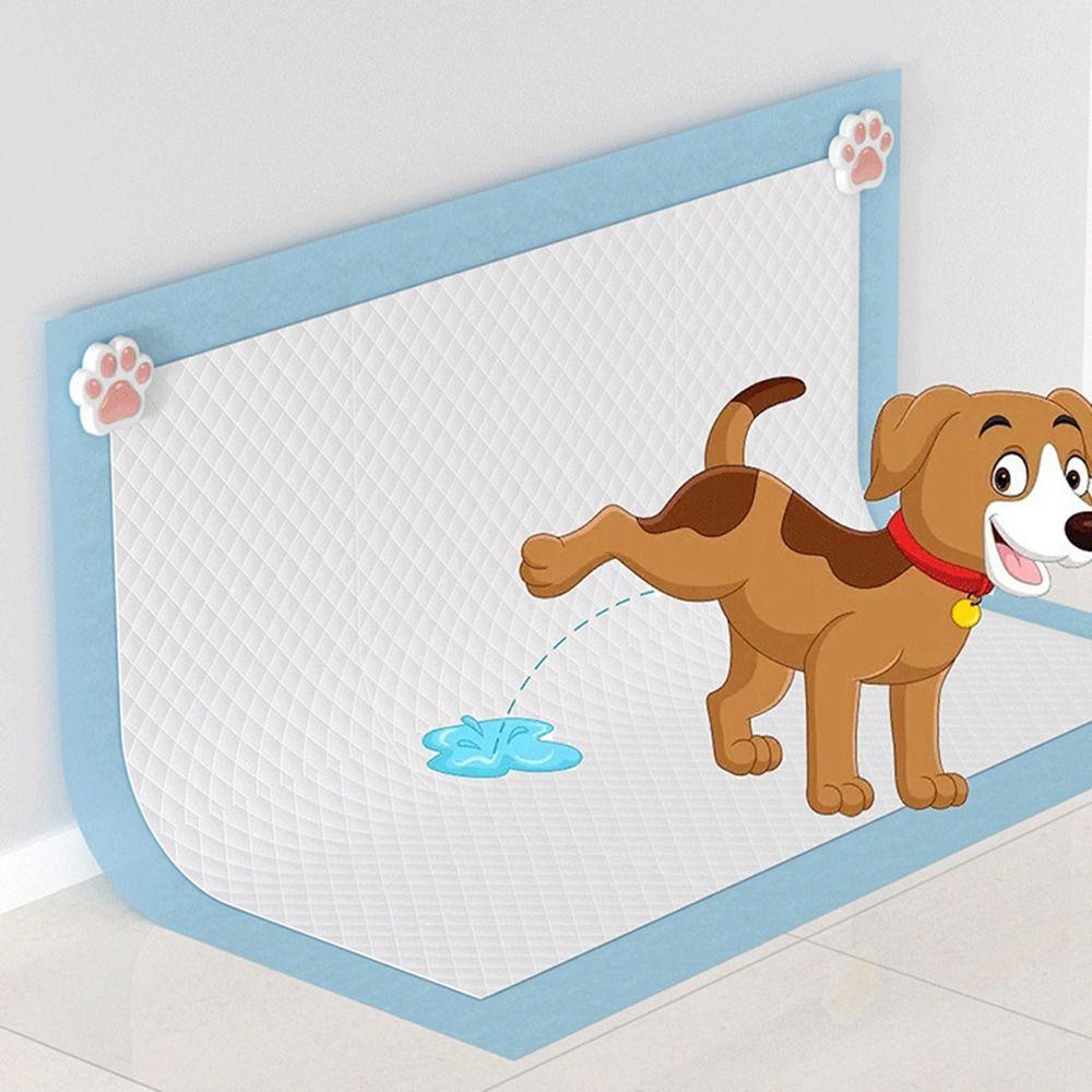 Magnetic Dog Pee Pad Holder Self-adhesive Pet Urine Pad Buckle Magnetic Fixation Sticker Pet Care