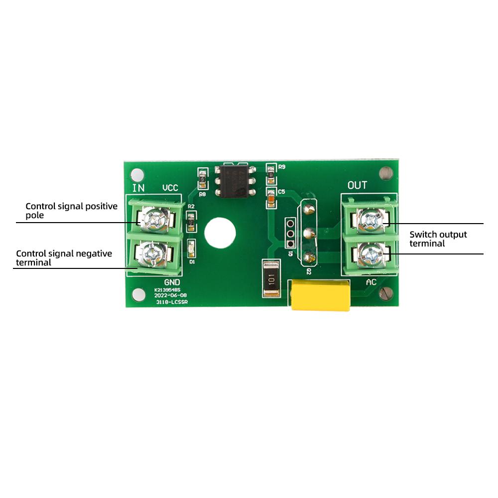 1 Channel SCR Thyristor Solid State Relay Switch Module Photoelectric Coupling Isolation Control MOS Transistor Power Supply