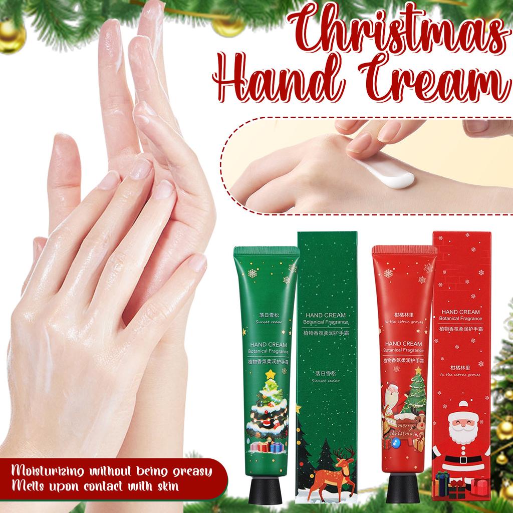 Christmas Plant-based Scented Hand Cream, Christmas Hand Moisturizing Hand Cream, Winter Moisturizing And Reducing Dryness.