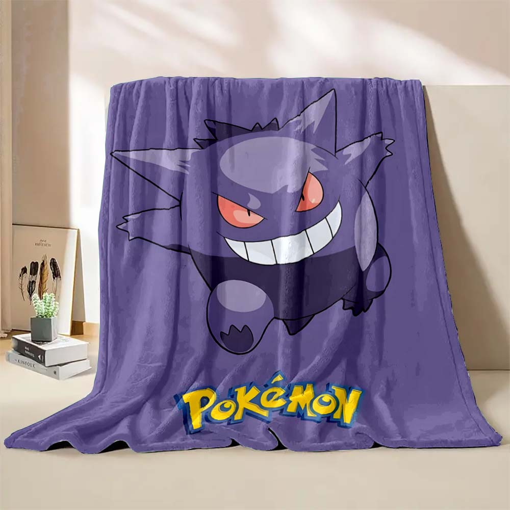 1PC Pokémon Pikachu Pattern Blanket Warm Soft Fluffy Kids and Adults Sofa Bed Throw Blanket Outdoor Travel Camping Luxury Gifts