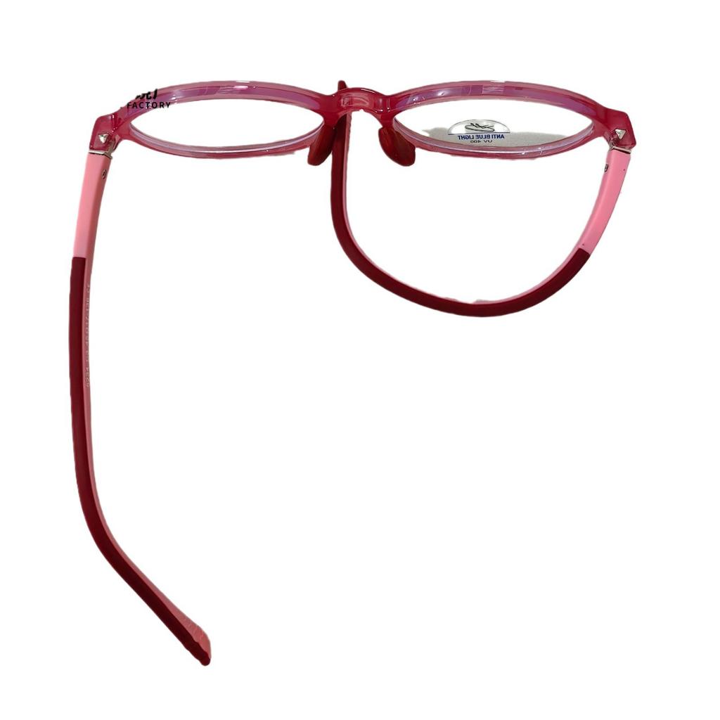 Fashion Anti-Blue Light Children'S Optical Mirror Baby Two-Color Eye Protection Silicone Glasses Anti-Skid Flat Mirror