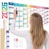 Super Large Wall Sticker 2026 Calendar Reusable Matte Whiteboard Home Work Planner Year-Round Planning Tool