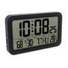 Alarm Clock Digital Wall Clocks with Date Week Indoor Temperature & Humidity Battery Operated Small Desk Clock