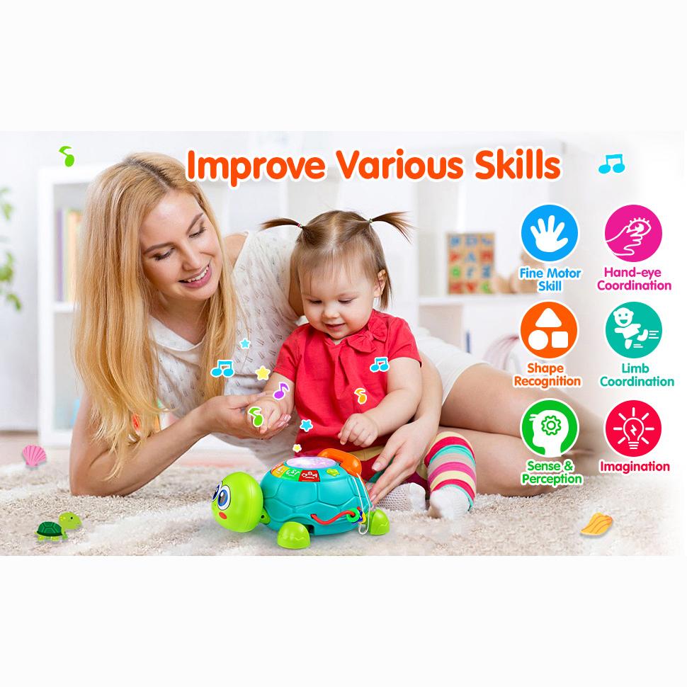 Детские игрушки 12-18 месяцев, светящиеся детские игрушки, музыкальная черепаха с буквами и цифрами, телефон, детские игрушки для обучения, обучающие игрушки, подарки