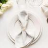96 шт., застежка для салфеток на День святого Валентина, жемчужная роза, креативное круглое кольцо для салфеток, образец номера, отель, бумажное полотенце, кольцо