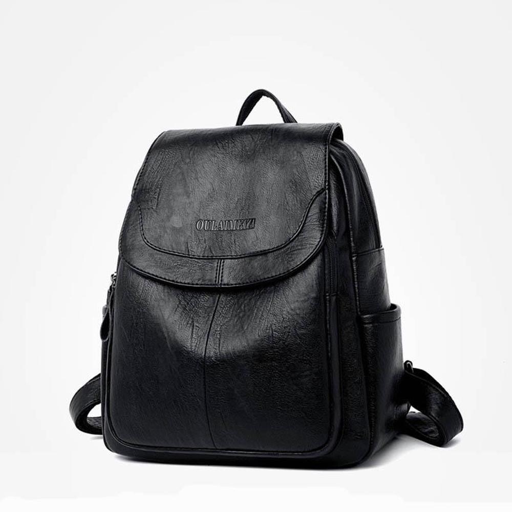 Women Bag Backpack Wild Leather Sheepskin Ladies Backpack Fashion Middle School Female Backpack Bag