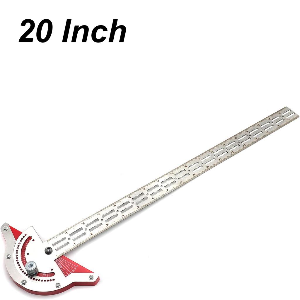 Многофункциональная угловая линейка для столяров с регулируемым угломером, линейка для плотницких разметок из нержавеющей стали