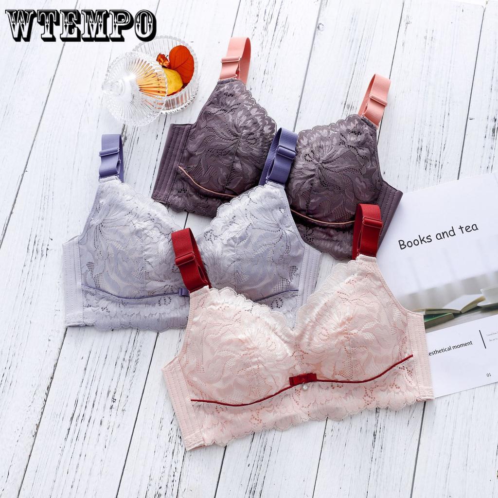Thin E-cup Bra Women's Latex Underwear Sexy No Underwire Gathering Bra Side-folding Adjustable Bra Push Up Bra