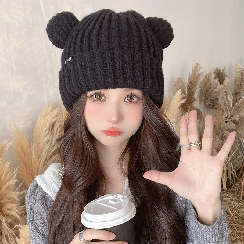 Ear Protection Warm and Cold Proof Knitted Hat  Large Head Circumference  Face Showing Small Wool Blended Japanese Cold Hat for Men