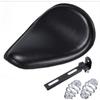 New Motorcycle Seat 3 Inch Springs Mounting Brackets Cushion Saddle Pad Black