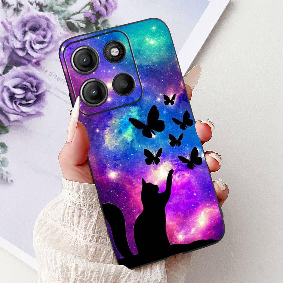 Силиконовый чехол для Motorola Moto G15 G75 2024 Cover Милый Панда Лев Ударопрочный ТПУ Чехлы для телефона Для MotoG15 MotoG75 G 75 G 15 Etui