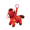 Red Color Plush Horse Keychain Plush Materia Zodiac Pony Figurine Horse Doll Pendant  Bag Pendant