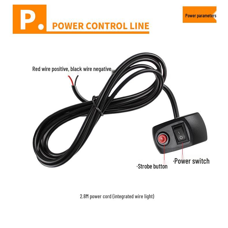 COB Single Row Light for Car Grille, Truck Roof, Rescue Warning, and Bumper Strobe.