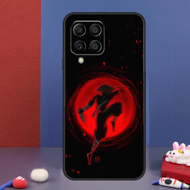 Япония Ниндзя Самурай Красное Солнце Чехол Для Samsung Galaxy M16 M06 M36 M56 M15 M11 M31 M21 M53 M13 M32 M52 M35 M55 M14 M34 M54