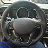 Оригинальный чехол на руль автомобиля «сделай сам», для Kia K5 2011 2012 2013 Kia Optima, кожаная оплетка для рулевого управления
