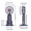 Adjustable Bracket Handheld Folding Fan 2400mAh Stroller Fan Air Conditioner Fan  Office Use