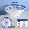 Фарфоровая melamine миска для лапши сине-белая
