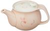 RAO3Z Ranchant (U) Easy-Pour Teapot, Multicolor, 15x11x9cm, Pink Glaze, Arita Ware, Made In Japan