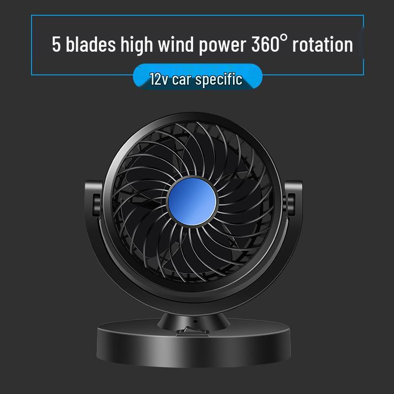Мощный двухголовый автомобильный USB-вентилятор 12В/24В для грузовиков и минивэнов