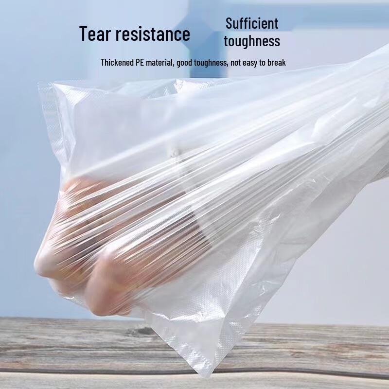 Disposable White Plastic Food Bags
