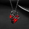 1 шт. Ожерелье Love Rose Готическое Темное Обернутое Цветок Сердцевидное Женское Ожерелье-цепочка на ключицу Ювелирное изделие ко Дню святого Валентина