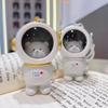 Cute Starry Light Astronaut Keychain Can Say I Love You Sound Light Bear Car Key Chain Package Pendant Kawaii Gifts Bag Hanging